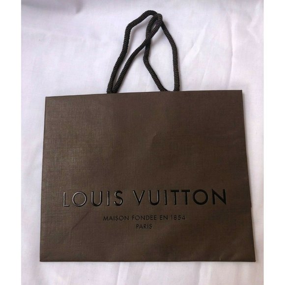 Louis Vuitton Handbags - Louis Vuitton Paper Shopping Bag Brown Small 7" x 9" X 4.2"